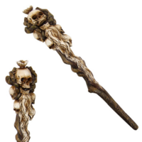 1pce Skulls 24cm Magic Wand Figurine, Mystical Gift Decor Cosplay