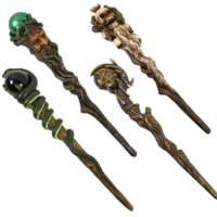Set of 4 x 24cm Magic Wand Figurines, Mystical Gift Decor Cosplay Dress Up