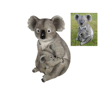 New 1pce 39CM MOTHER KOALA HOLDING BABY RESIN STATUE