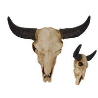New 1pce 15cm Resin Cow Skull Wall Hanging Boho Resin