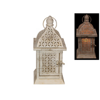 New 1pce 26cm Brushed Gold Lantern for Candles or Tealights