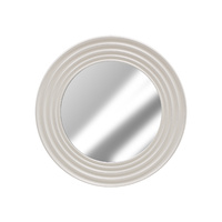New 1pce 57CM White Mirror with Rippled Edge Modern Themed