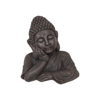 New 1pce 35cm Buddha Bust for Garden Lovely Face Features