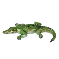 12cm Crocodile Head Down Green Marble Resin Realistic Cute Home Decor