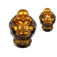 New 1pce 46cm Jumbo Red and Gold Lucky Buddha Money Box
