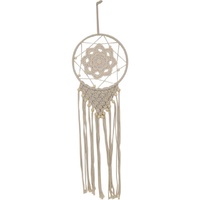 New 1pce White 90cm Macrame Dream Cather Wall Art with Beads