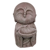 35cm Japanese "Jizo" With Bowl Divinity Statue Resin Statue