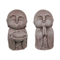 New 1pce Japanese 35cm Tall "Jizo" Divinity Garden Statue 2 Assorted Resin