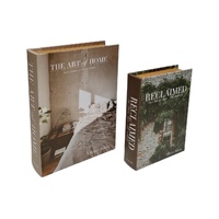 Decorative Book Boxes Set of 2 Ð ÒThe Art of HomeÓ Faux Books