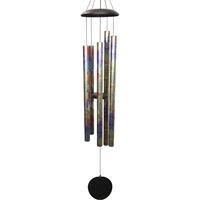New 1pce 142cm 5 Tube Mandala Hand Tuned Wind Chime Premium Nature's Melody