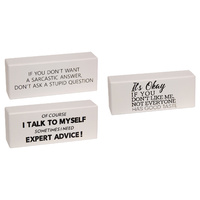 New 1pce 20cm Funny Word Block Paper Weight Office Joke