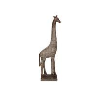 New 1pce 52cm Giraffe Batik Boho Tribal African Stand Decor Brown