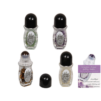 Set of 4 Asstd 12cm Scented Spiritual Roll On Essential Oil Meditation Zen