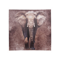 New 1pce 60x60cm Elephant Canvas Mandala Design Boho