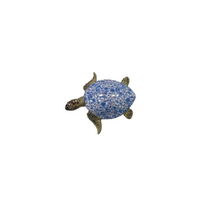 13cm Resin Turtle Wall Figurine ร Light Blue Coastal Home Dยcor