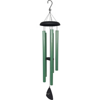 1pce 116cm Verdigris Green Metal Wind Chime Hand Tuned Outdoor Decor