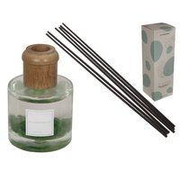 New 1pce 90ml / 25cm Fig and Sandalwood Premium Aromatherapy Diffuser with Gemchips in Gift Box