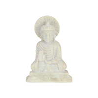 Protection Buddha Natural Soapstone 10cm 1pce