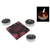 New 1pce 9 Pack of Opium Scented Black Tealight Candles in Gift Box
