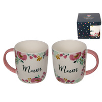 New 1pce Mum Blossoming Floral Mug/Cup in Gift Box Present Mothers Day
