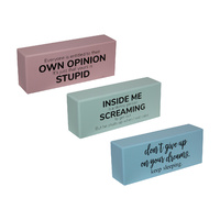 New 1pce 20cm Funny Saying Joke Block Quirky Gift