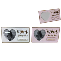 New 1pce 21x12cm Mum Photo Frame with Spinning Message and Love Heart