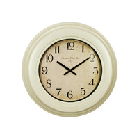 New 1pce 60cm Antique Clock Cream White Wall Art Décor Home