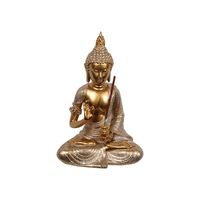 1pce 21cm Gold Rulai Buddha Incense Holder Home Decor Ornament Meditation Zen