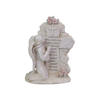 1pce 20cm Kneeling Angel Inspirational Plaque for Garden or Home Décor Spiritual