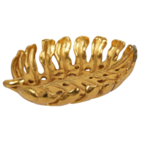 1pce 20cm Gold Monstera Leaf Style Trinket Tray/Display Plate/Bowl