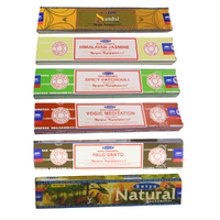 Mixed Satya Incense Sticks Nag Champa Scented Pack, Set of 6 Boxes 90g Kit #2