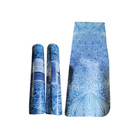 1pce 172cmx61cm Blue Mandala/Feather Yoga Mat 6mm Thick Comfortable