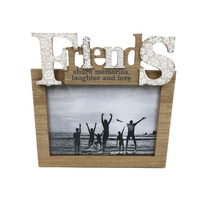 21cm Friends Photo Frame Inspirational Quote Home Decor Ornament Wall Art