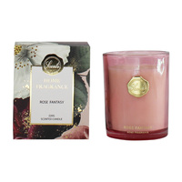 220g Rose Fantasy Luxury Scented Candle in Glass Jar & Gift Box