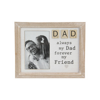 25cm Photo Frame My Father/Dad Quote Wooden Wall Art Inspirational Forever