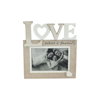 1pce 21cm Inspirational Photo Frame Love Makes A Family Wall Art Home Decor