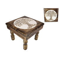 1pce 30x25cm Natural Brown Tree Of Life Wooden Table Home Decor Ornament