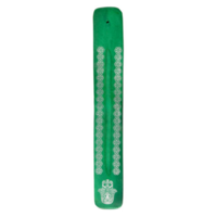 1pce 25cm Green Hamsa Incense Holder Chakra Zen Themed Wooden Ash Catcher