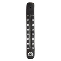 1pce 25cm Black Incense Holder Chakra Zen Themed Wooden Ash Catcher
