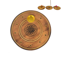1pce 10cm Geometric Circles Incense/Cone Burner Round Aromatherapy Zen
