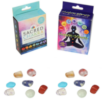 Pair of Chakra Gemstones Stone Kits Crystals in Gift Boxes