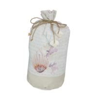 1pce 25cm Seashell Decor Door Stop, Beach Style with Shells 1.2kgs