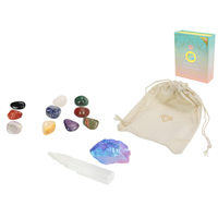 Wellness Crystal Gemstone Kit 20x17cm All In Gift Box 16 Pieces