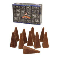 10 Backflow Incense Cones Satya Super Hit Scented 1 Pack