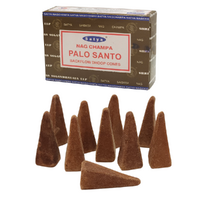 10 Backflow Incense Cones Satya Palo Santo Scented 1 Pack