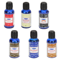 Satya Oils Set 6pce 25ml Bottles Scented Fragrance for Burners & Diffusers