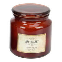 Apothecary Glass Candle Large 11cm 400g Eucalyptus & Mint Scented