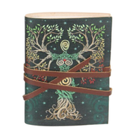 Tree of Life Pocket Journal Leather 10cm Mystic Design Spell Book (4x3")