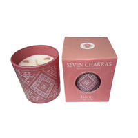 120g Boho Organics Candle with Gem, Seven Chakras Scent for Mindful Living