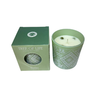 120g Boho Organics Candle with Gem, Tree of Life Scent for Spiritual Ambiance